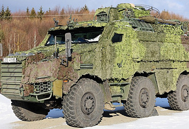 Czech TITUS 6x6 armoured vehicles are now also part of the Multinational Battle Group Slovakia