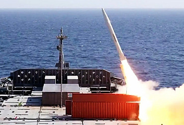 Iran just tested a ship-based missile fired from a shipping container
