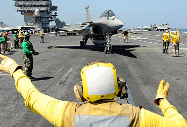 The French Rafale M Jet is the only non-US jet cleared to operate from the US carriers