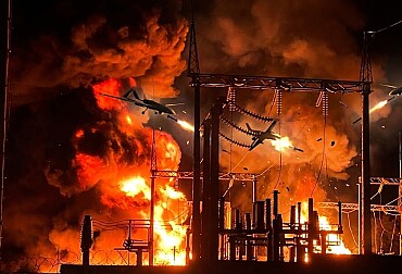 Overnight Drone Strike Disables Enemy-Used Substation in Melitopol