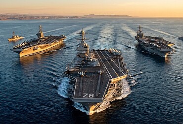 US Unleashes Rare Three-Carrier Show of Force in the Middle East