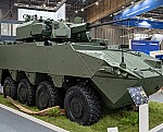 The new Czech Pandur 8x8 EVO armoured vehicle was one of the biggest attractions at the IDET 2025 trade fair