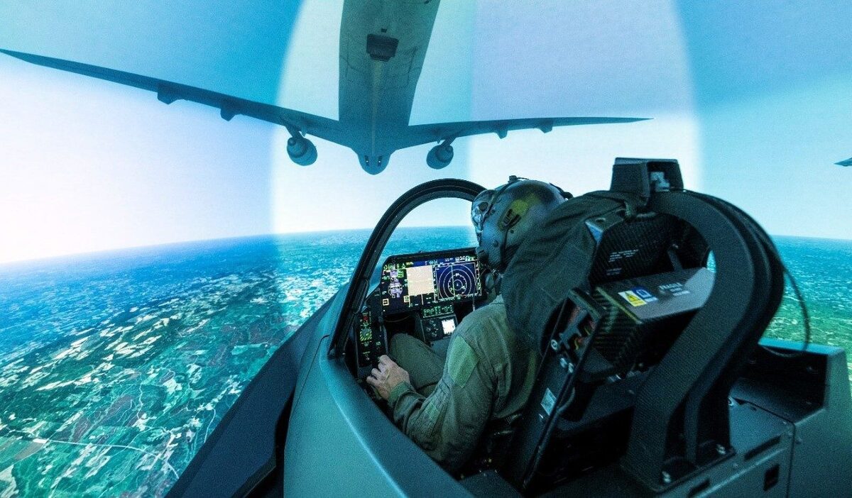 Picture: F-35 flight simulator at Florennes Air Base in Belgium | Belgian Air Force