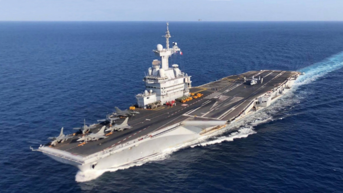 Picture: The French aircraft carrier Charles de Gaulle (R91) on 24 April 2019 | U.S. Marine Corps / Maj. Joshua Smith